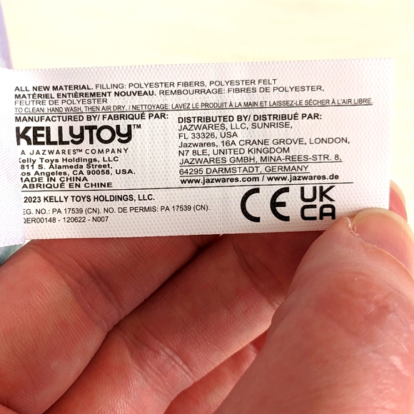 💜NWT Squishmallows Mitch the Tie Dye Platypus, 8 inches - Picture 10 of 11